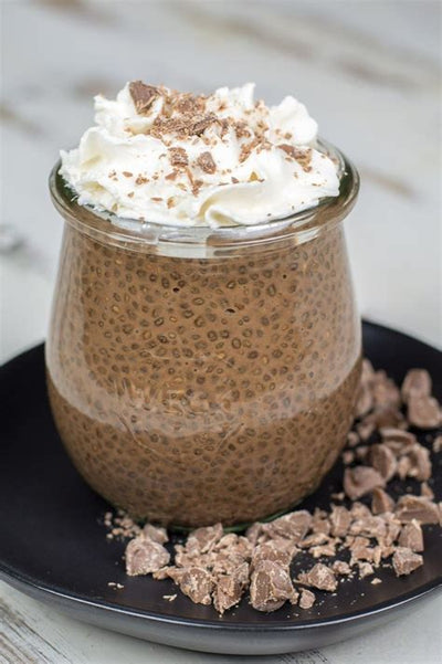 Budino di Chia al Caffè con Granola al Cacao